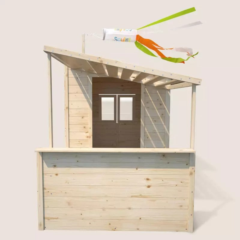 Casita infantil de madera con pérgola Santa Barbara Soulet