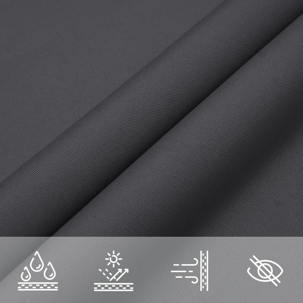 Vidaxl Toldo De Vela Triangular Tela Oxford Gris Antracita 6x6x6 M_4