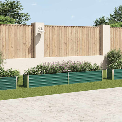 Arriate De Jardín De Acero Galvanizado Verde 320x40x45 Cm_1