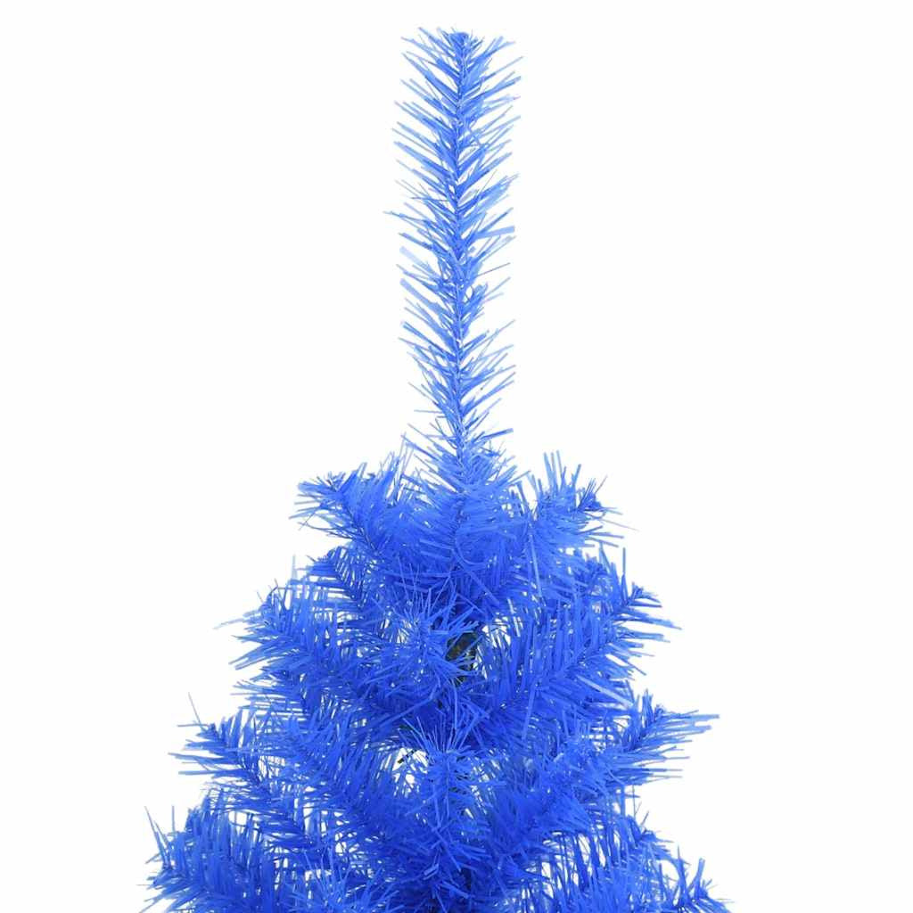 Vidaxl Árbol De Navidad Artificial Con Soporte Pvc Azul 150 Cm_3