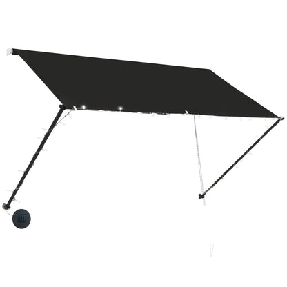 Toldo Retráctil Con Led Gris Antracita 250x150 Cm_2