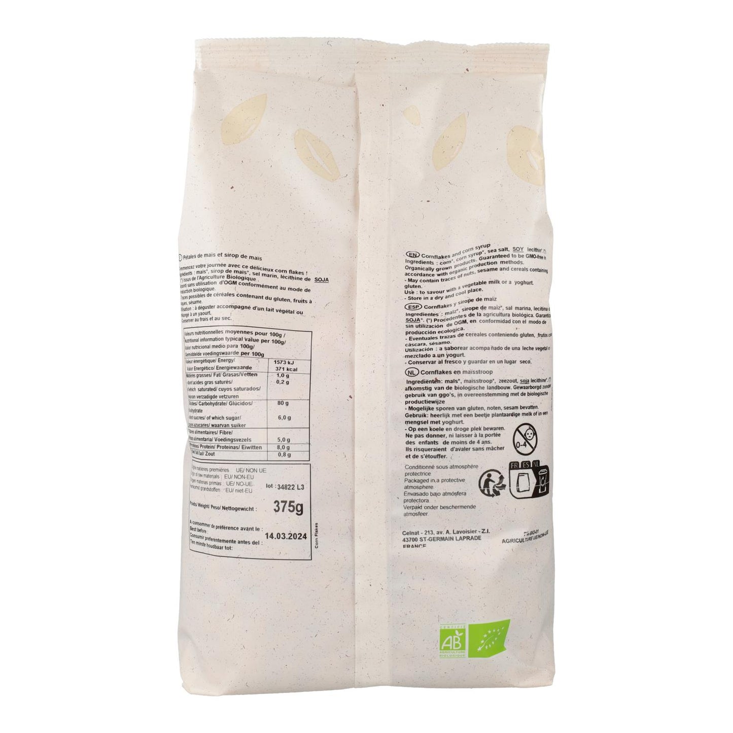 Corn Flakes  Celnat 375 g