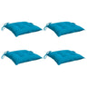 Vidaxl Cojines De Silla De Jardín 4 Uds Tela Oxford Azul 40x40x7 Cm