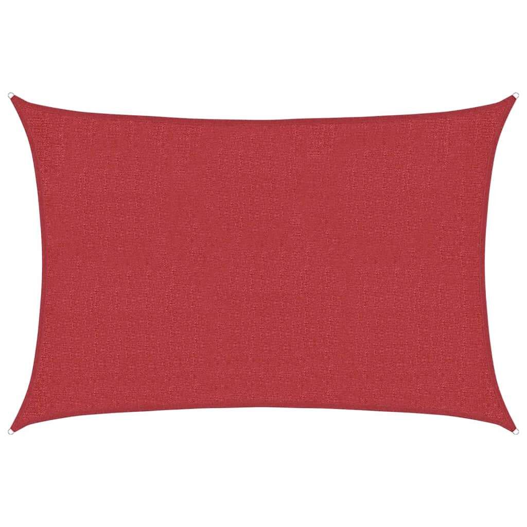 Vidaxl Toldo De Vela Rojo Hdpe 160 G/m² 2,5x3,5 M_0