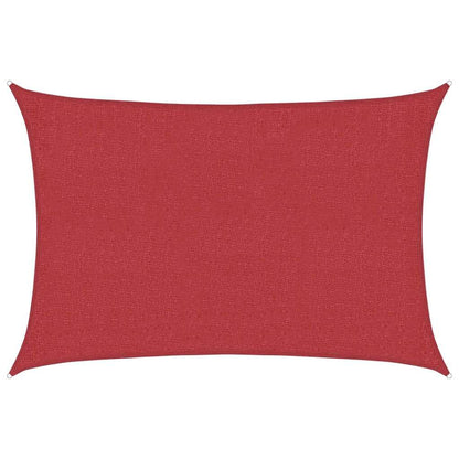 Vidaxl Toldo De Vela Rojo Hdpe 160 G/m² 2,5x3,5 M_0