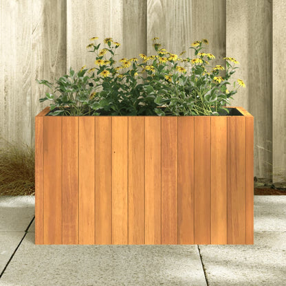 Jardinera De Madera Maciza De Acacia 59x27,5x35 Cm_2