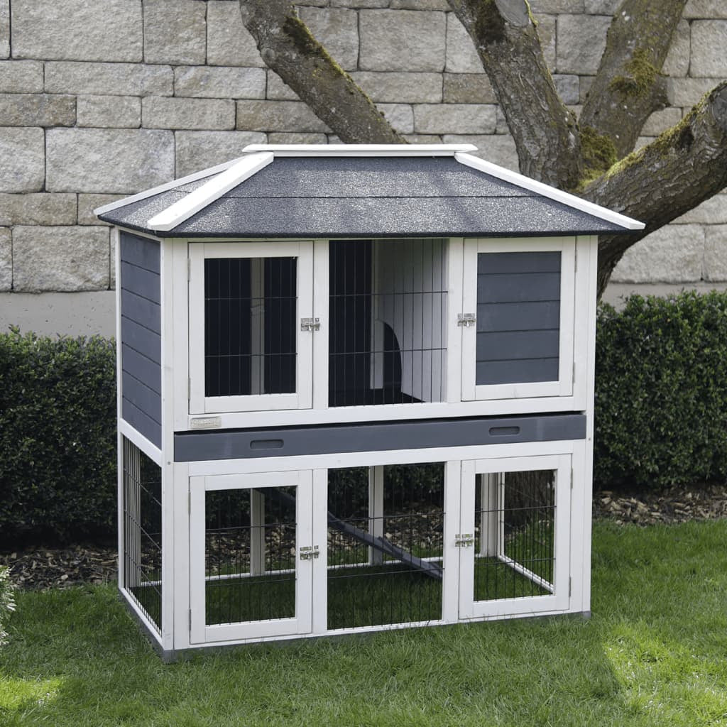 Kerbl Cabaña Para Roedores Villa Madera Esmaltada 118x68x118 Cm_0