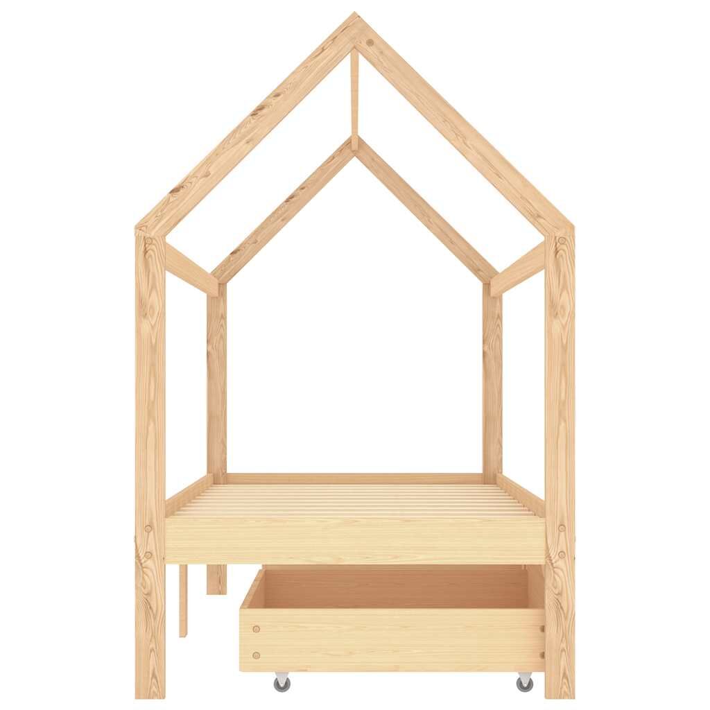 Vidaxl Estructura De Cama Infantil Con Cajones Madera De Pino 90x200cm_3