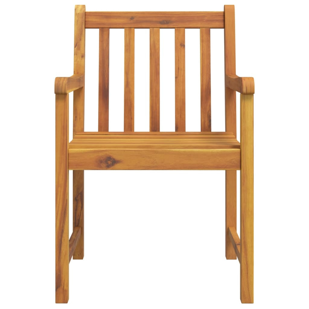Vidaxl Juego De Comedor Para Jardín 7 Piezas Madera Maciza Acacia_4