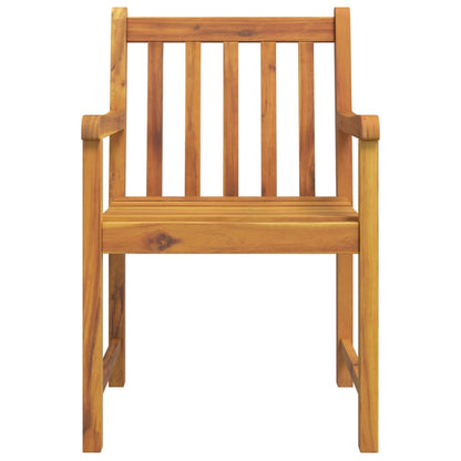 Vidaxl Juego De Comedor Para Jardín 7 Piezas Madera Maciza Acacia_4