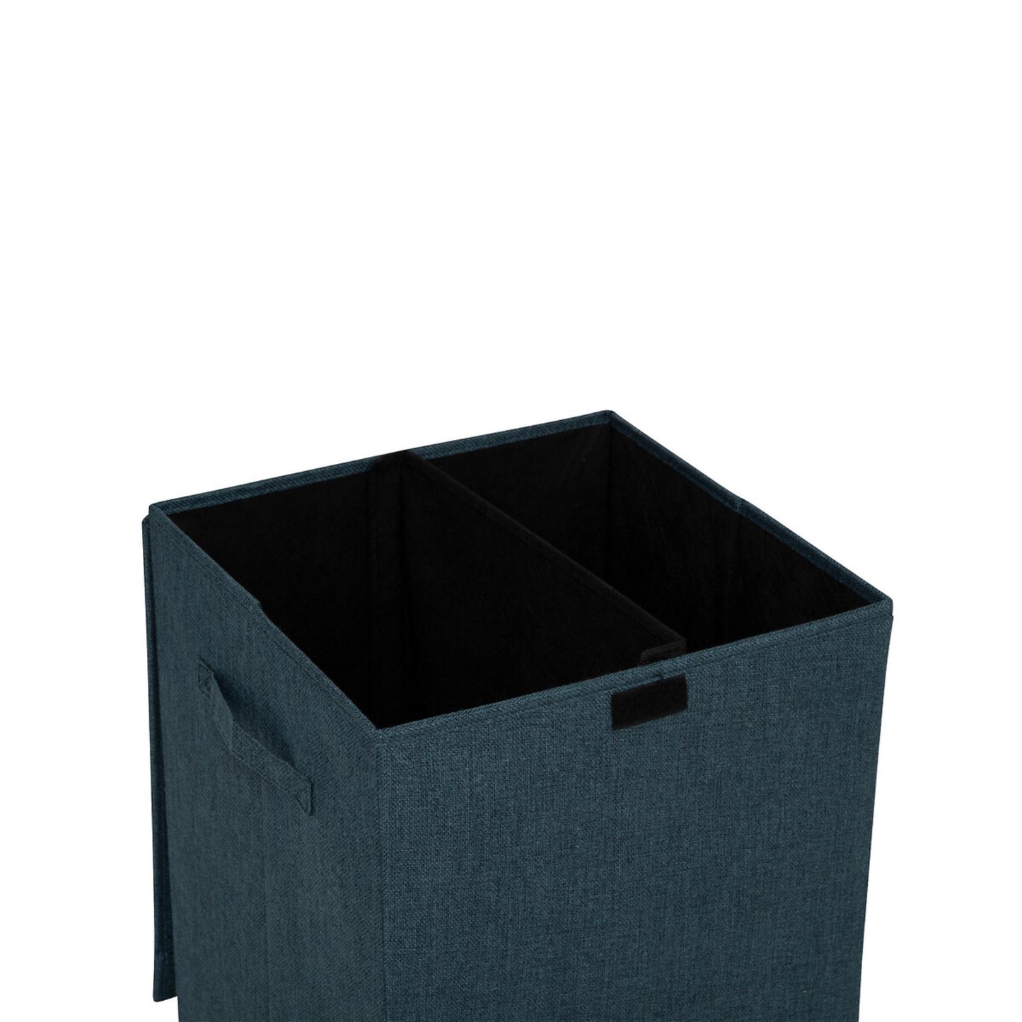 Cesta De Ropa Colors 74l Mdf Y Poliéster Azul Petróleo_2