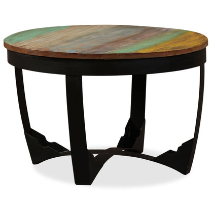 Mesa De Centro Madera Maciza Reciclada 60x40 Cm_3