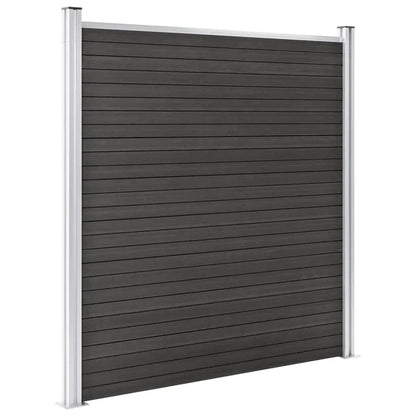 Valla De Jardín De Wpc Gris 180x186 Cm / Vetonek_0