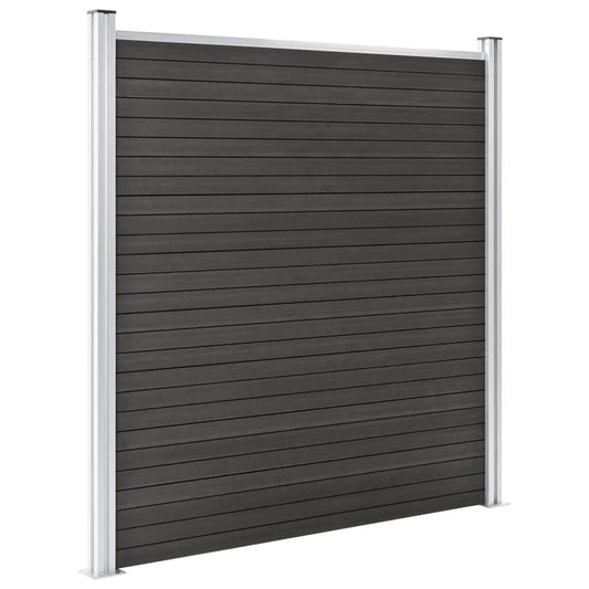 Valla De Jardín De Wpc Gris 180x186 Cm / Vetonek_0