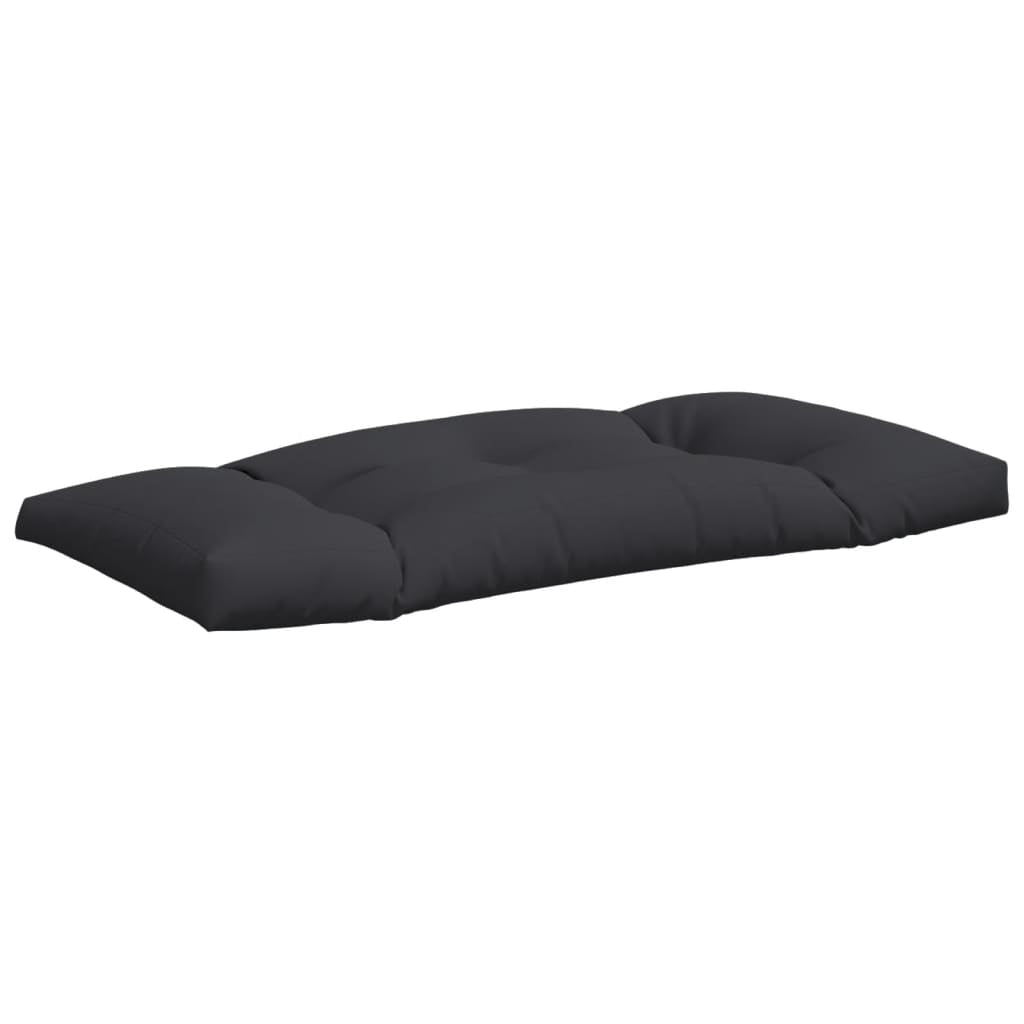 Vidaxl Cojines Para Palets 2 Unidades Tela Negro_4
