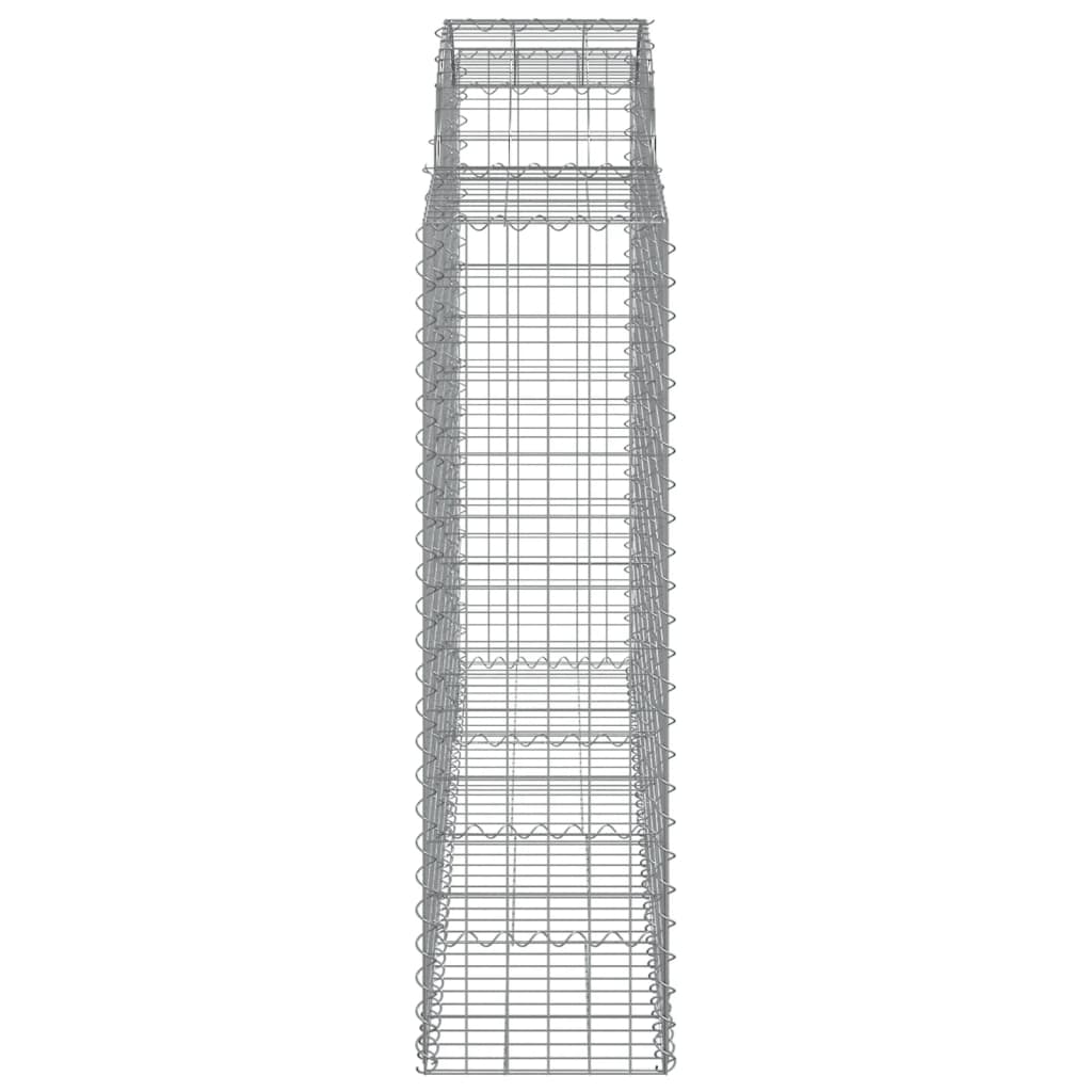 Cestas Gaviones 11 Uds Forma De Arco Hierro 200x50x140/160 Cm_4