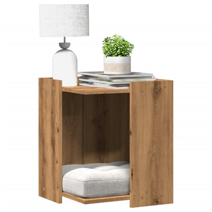 Vidaxl Mueble Arenero Para Gatos Madera Roble Artisian 42x42x51 Cm_1