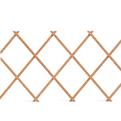 Outsunny Enrejado De Jardín De Madera Extensible 180x60 Cm Marrón Claro_4