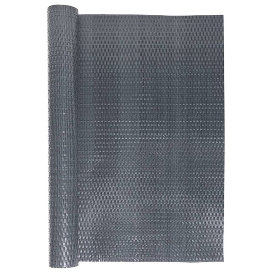 Toldo Para Balcón Ratán Sintético Gris Antracita 600x80 Cm / Vetonek_0