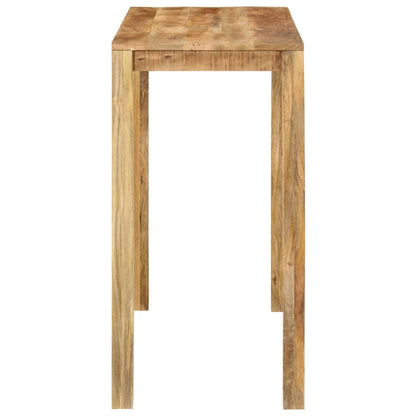 Mesa Alta De Bar Madera Maciza De Mango 112x55x108 Cm_1
