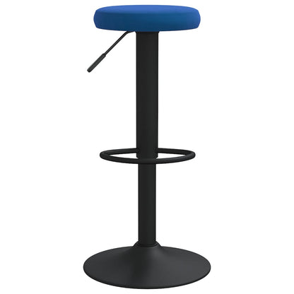 Taburetes De Cocina 2 Unidades Terciopelo Azul_1