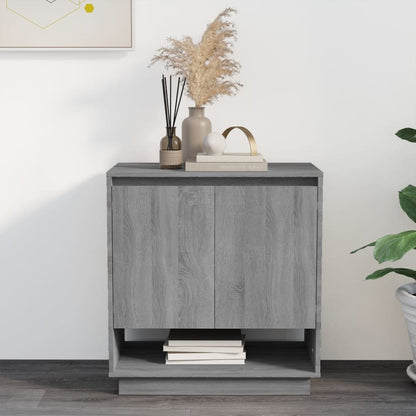 Aparador De Madera De Ingeniería Gris Sonoma 70x41x75 Cm / Vetonek_2