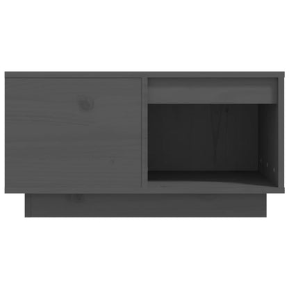 Mesa De Centro De Madera Maciza De Pino Gris 60x61x32,5 Cm_3