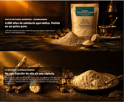 Ashwagandha En Polvo Bio - 500g | Superalimento Ecológico Vegano Para Batidos, Smoothies Y Zumos, Sin Azúcares Añadidos_5