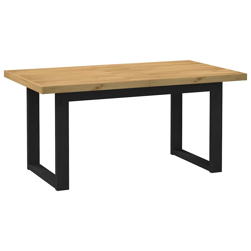 Mesa Comedor Noain Patas Forma U Madera Maciza Pino 160x90x75cm_3