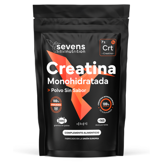 Creatina Monohidratada Sevens Nutrition. Más Fuerza, Energía Y Resistencia.