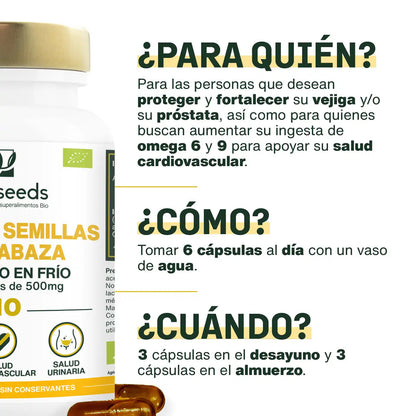 Aceite De Semillas De Calabaza Bio | 180 Cápsulas_1
