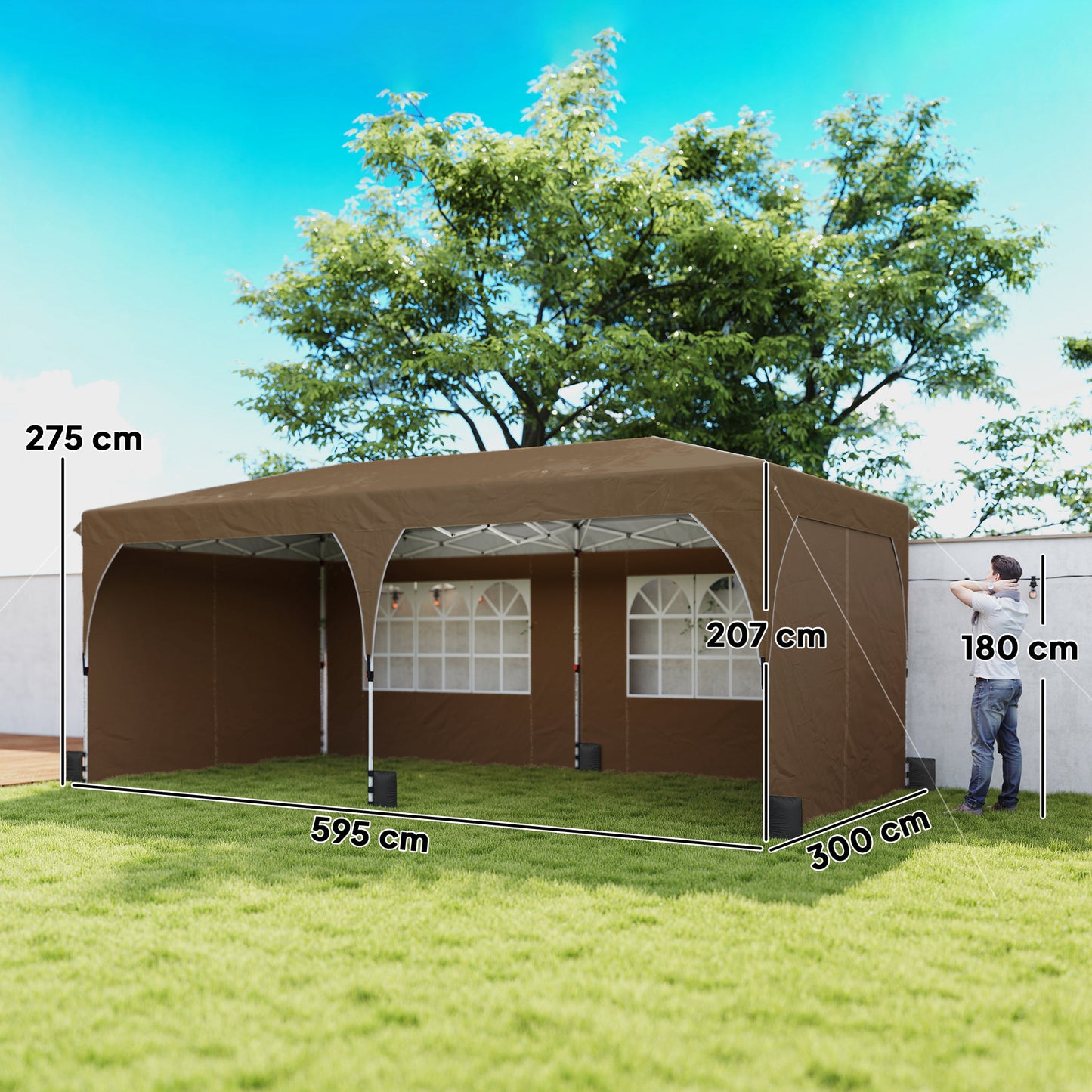 Outsunny Carpa Plegable 6x3 M_2