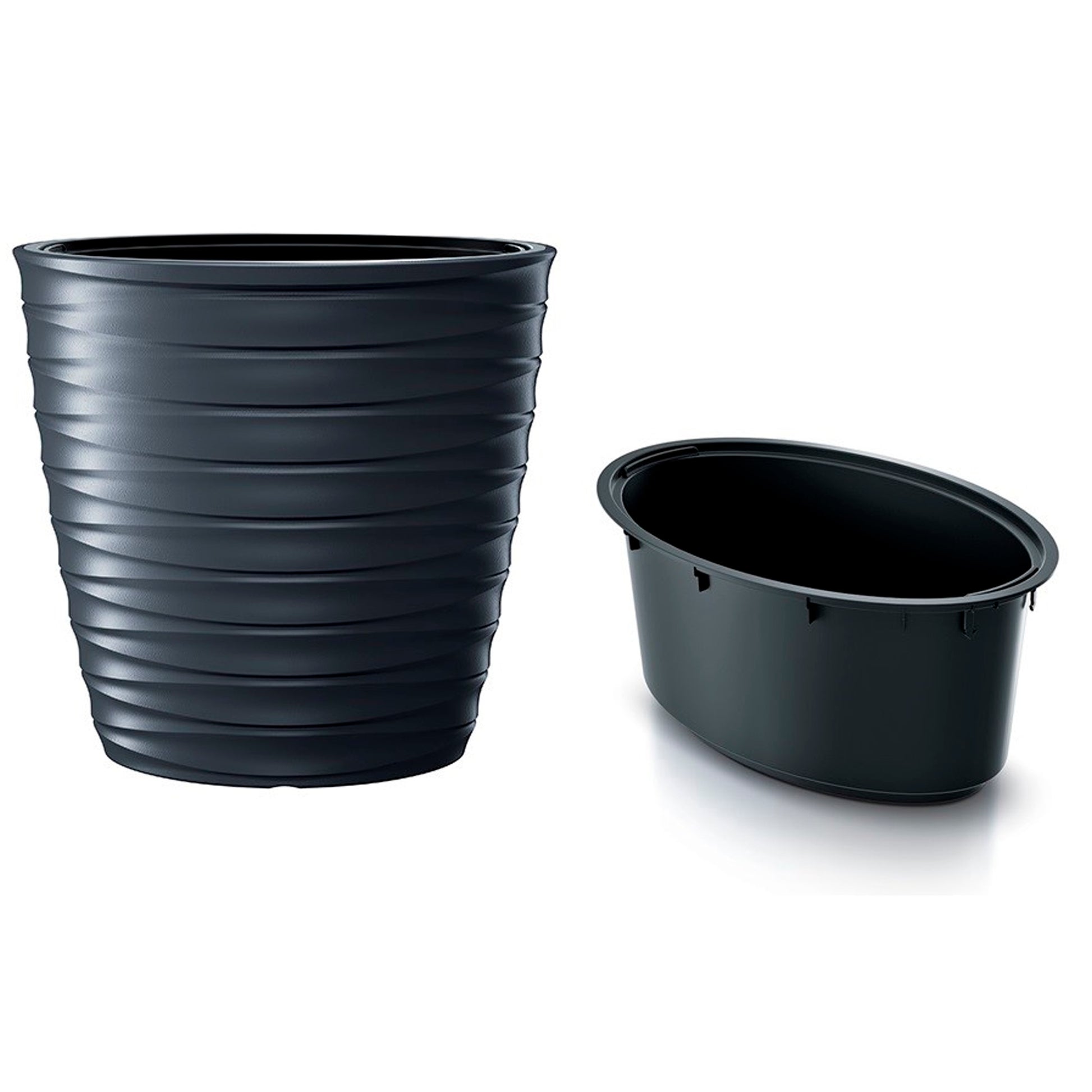 Maceta Freze 44l., Con Depósito, Dimensiones (mm) 383x383x579, Color Antracita_2
