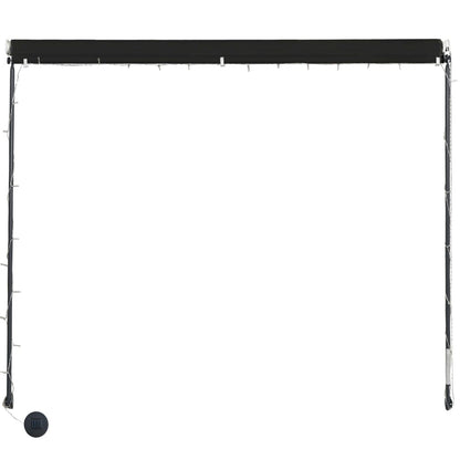 Toldo Retráctil Con Led Gris Antracita 300x150 Cm_4