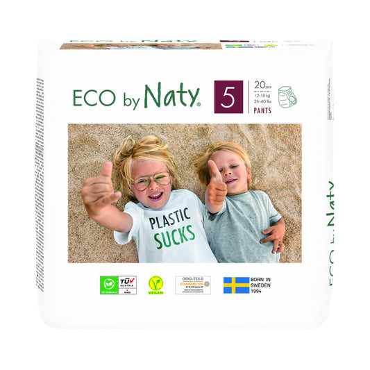 Bragapañal Nº 5 Naty 12-18 kg Eco by Naty 20 uds