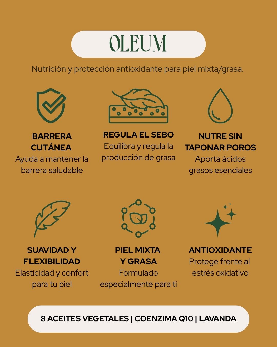Sérum facial piel grasa y mixta | Jojoba, Pepita de Uva y Q10 | OLEUM 15 ml_1