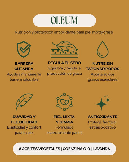 Sérum facial piel grasa y mixta | Jojoba, Pepita de Uva y Q10 | OLEUM 15 ml_1