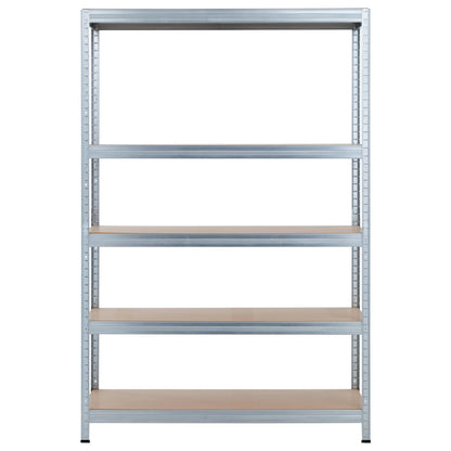 Estantería Modular Galvanizada Con 5 Baldas Ajustables 180x120x60cm 1250kg 7house_1
