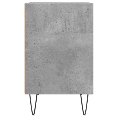 Mesitas De Noche 2 Uds Madera Gris Hormigón 40x30x50 Cm_4