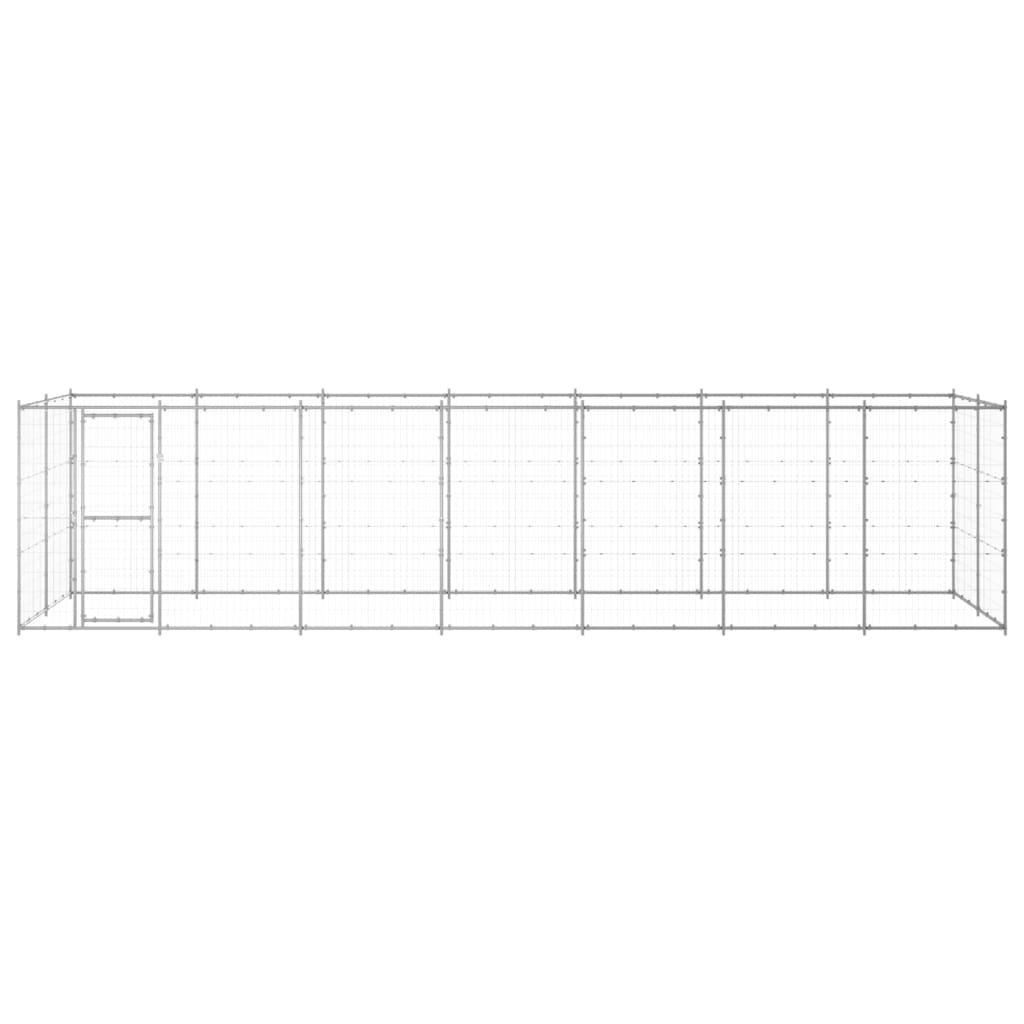 Perrera De Exterior De Acero Galvanizado 16,94 M²_0