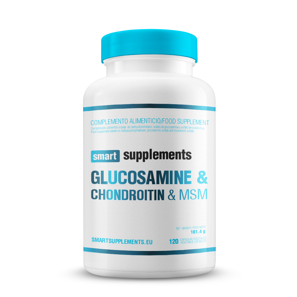 Glucosamina, Condroitina Y Msm - 120 Cápsulas Vegetales - Glucosamina - Smart Supplements_0