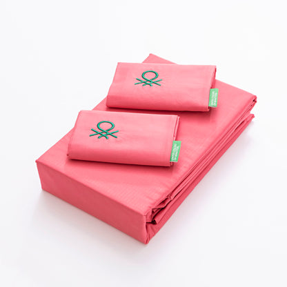 Set 4pzs Sabana King: Sabana Plana (270x280cm C/ Dobladillo Simple 5cm) + Sabana Bajera (200x200+40cm Flap) + 2 Funda De Almohada (50x85cm) 100% Algo_1