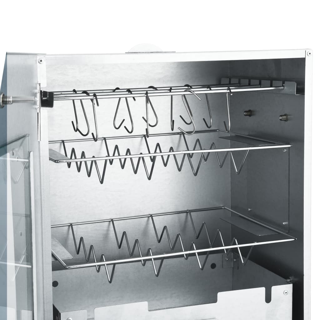 Horno Ahumador Barbacoa 1 Kg De Virutas De Madera 44,5x29x83 Cm / Vetonek_5