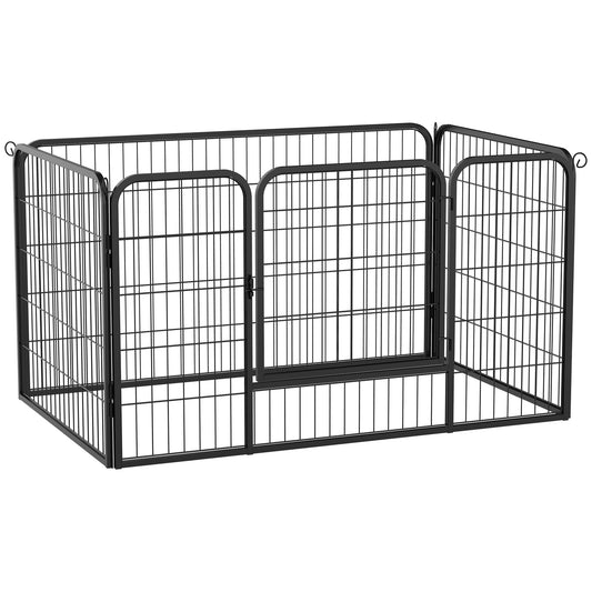 Pawhut Jaula Valla Corral 125x80x70 Cm Mascota Perro Gato Mascotas_0