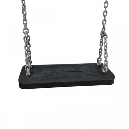 Columpio Doble De Madera Redonda Masgames Fuji Adultos (caucho Y Cadenas).