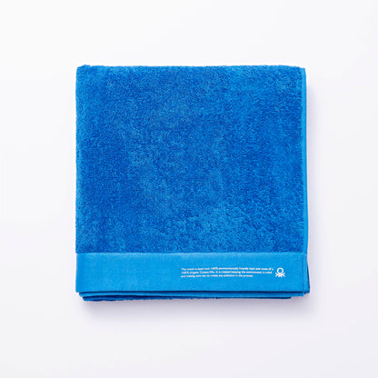 Toalla 90x150 Algodón Orgánico 450gsm Azul Benetton_0