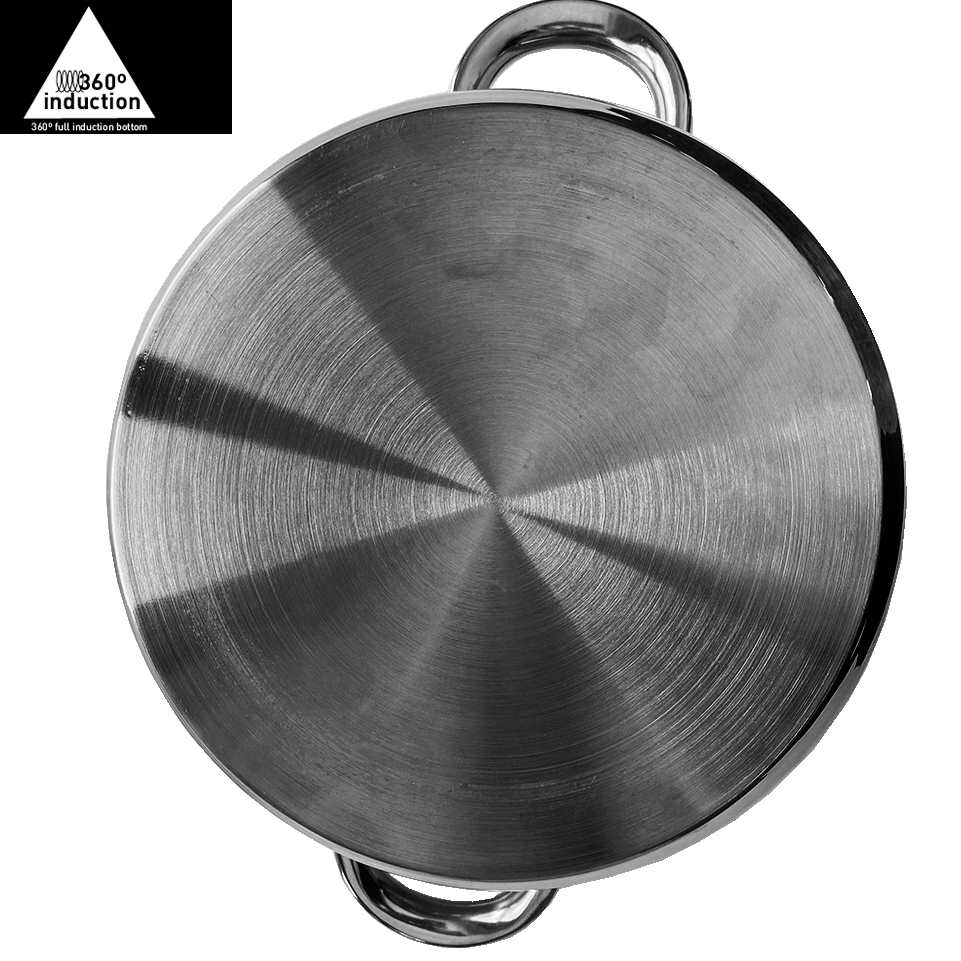 Batería De Cocina 7 Piezas San Ignacio Faro Fabricada En Acero Inoxidable Apta Para Todo Tipo De Fuegos_4