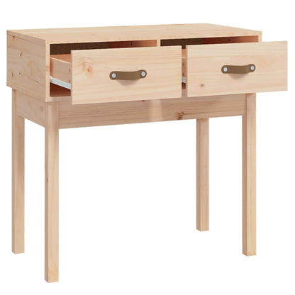 Mesa Consola Madera Maciza De Pino 76,5x40x75 Cm_2