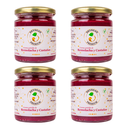 Mousse De Remolacha Y Castaña. 4 Unidades