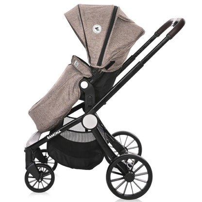 Carrito De Bebé Ramona Trío Capazo Duro Beige_2